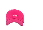 Pink Birth Year Hat (Scroll down to year)