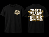My Team front and back tee