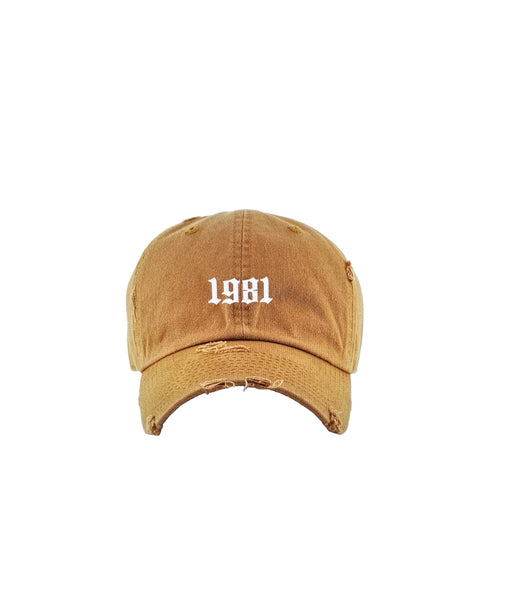 Gold Birth Year Hat (Scroll down to year)