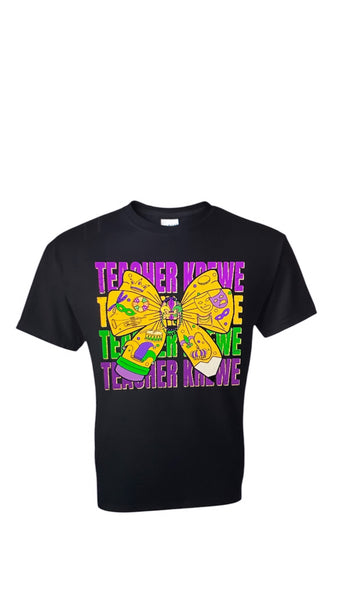 Mardi Gras Teacher Tee