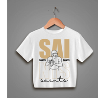 Crop Saints football tee