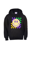 Mardi gras checker hoodie