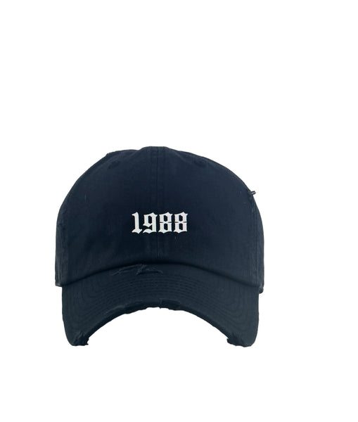 Black Birth Year Hat (Scroll down to year)