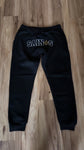 Black Saints Outline Joggers