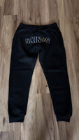 Black Saints Outline Joggers