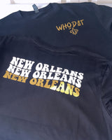 Whodat  Front and Back KIDS tee