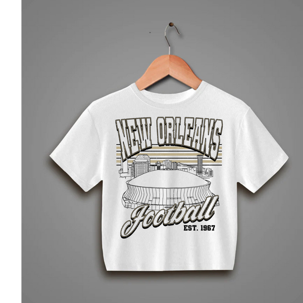 Crop NO football tee