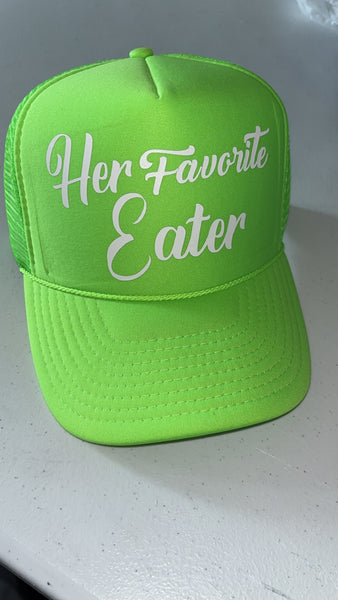 Neon Green Trucker/ Her Favorite Eater