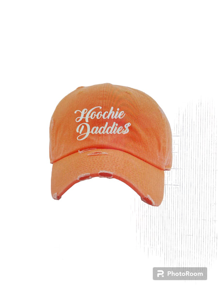 Hoochie Daddies Cursive Orange Hat