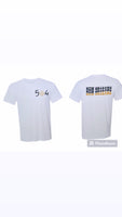 Front and Back New Orleans Wave Tee White