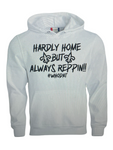 White Hardly Home Hoodie