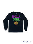 Nola Girl Long Sleeve Unisex Tee