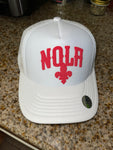 White/ Red Nola Trucker Hat