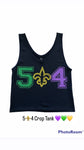 5⚜️4 Mardi Gras Crop Tank