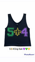 5⚜️4 Mardi Gras Crop Tank