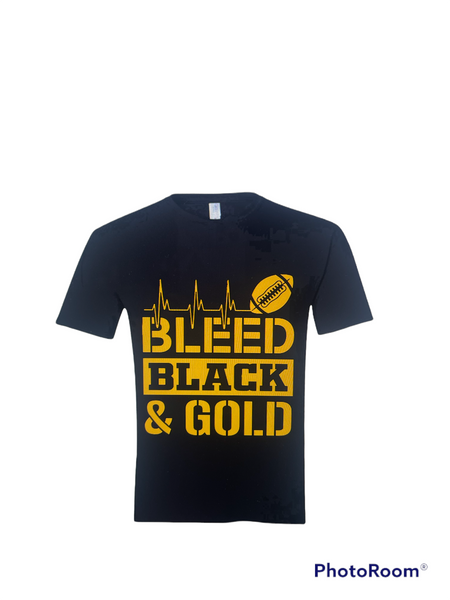 Bleed Black and Gold Tee